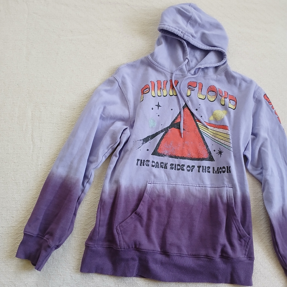 pink floyd ♡ dark side of the moon band hoodie y2k grunge indie festival prism - Picture 2 of 8